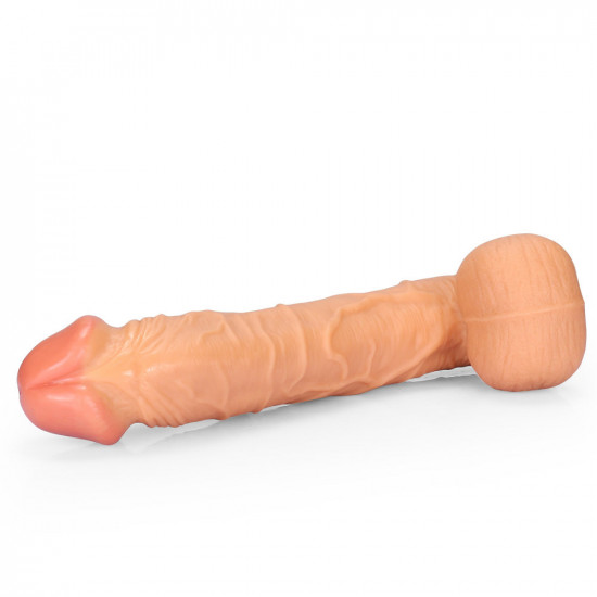 13.3 inch subtly tapered huge suction cup dildo