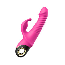 360° rotating and thrusting vibrator with clit vibration v7