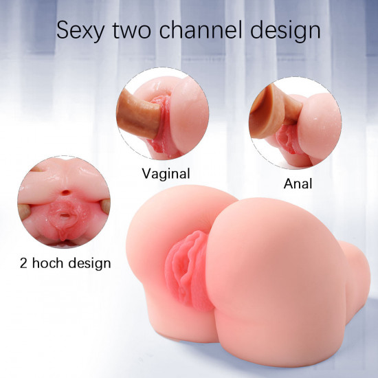 3d pussy ass masturbator with virgin vagina and anal stroker