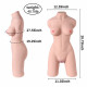 half body torso sex doll with plump tits 40.78lb - lauren