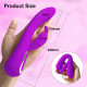 7 frequencies rabbit vibrator with 42°c heating v8