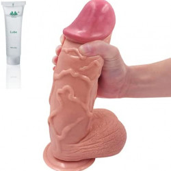 9.8 in big realistic dildo with strong cuction cup