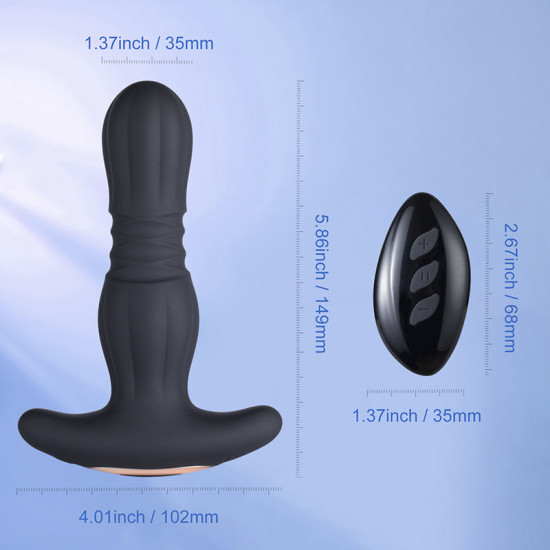 agas - thrusting butt plug with remote control