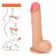 8.46in thrusting realistic dildo vibrator  with 7 telescopic modes heating