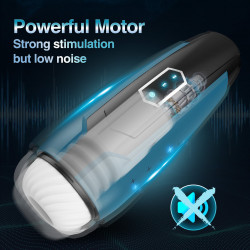 automatic male masturbators with 5 thrusting&5 vibrating modes--galaxy