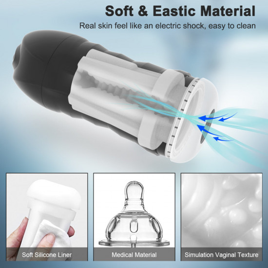 automatic sucking male mastubator blowjob suction smooth vibrating masturbation equipment