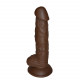 angus - elegant realistic suction cup dildo 6 inch