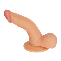 ethan - curved realistic suction cup dildo 4 inch