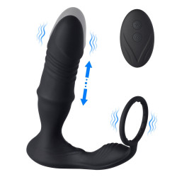 luca - thrusting prostate massager with cock ring 