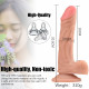 6.3in soft silicone realistic dildo two layer structure in nude