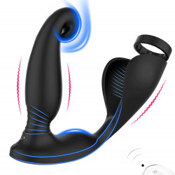 pm11 3 in 1 anal plug 9 modes vibration prostate testicle penis massager