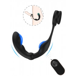 pm12 3 in 1 prostate testicle penis vibration massager remote control