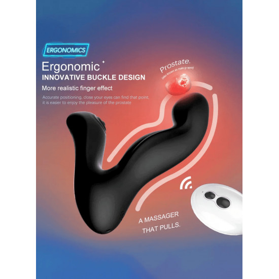 pm14 prostate massager mobile app control dual vibtarion stimulator for multi play