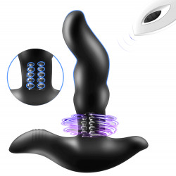 pm2 remote control 10 modes vibration 3 modes rotation prostate massager