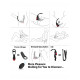 pm3 3 in 1 prostate massager 7 modes vibrating thrusting anal toy remote control