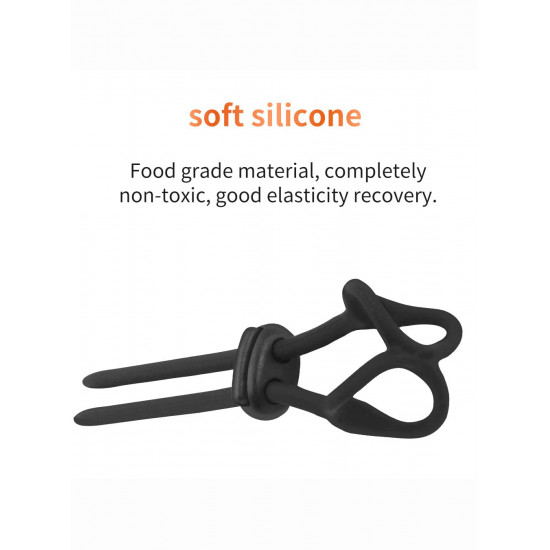 pr18 adjustable silicone testicle cock rings delay ejaculation male sex toy