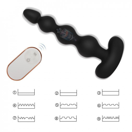 ripple - vibrating anal bead plug
