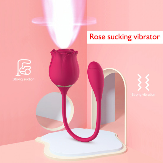 rose shaped vibrator realistic oral sucking