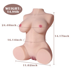 half body torso sex doll with plump breast 15.43lb - cici