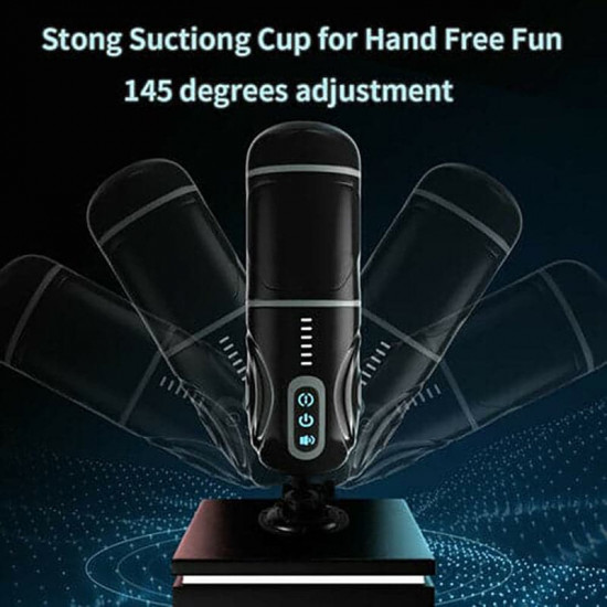 aalam - automatic rotating and thrusting suction cup masturbator